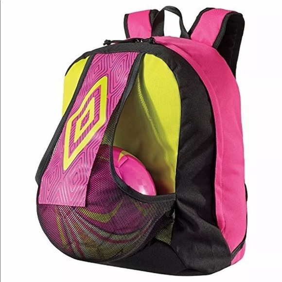 pink soccer bag